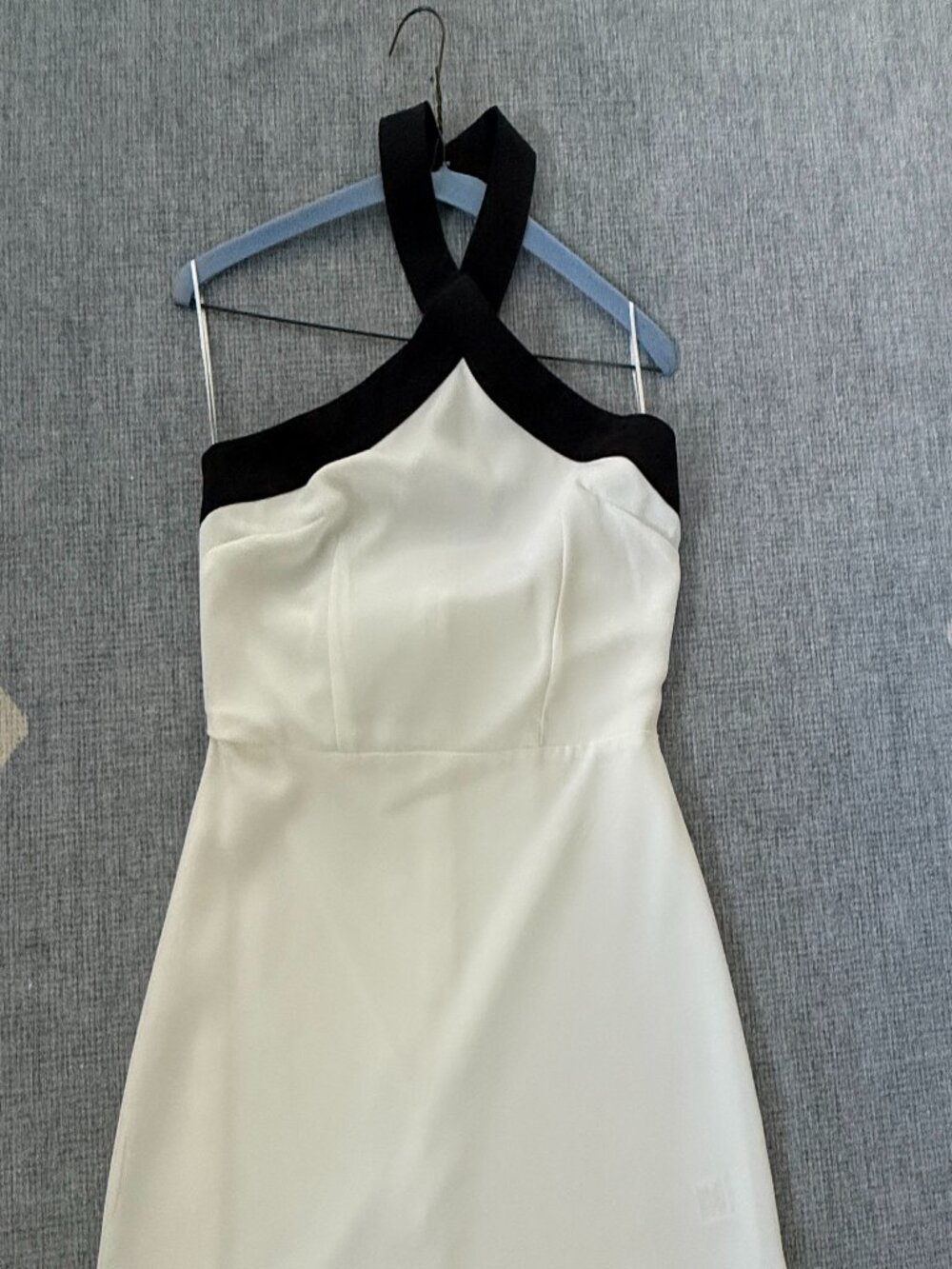 superdown Mini Dress Women Small White Black Arri Contrast Trim Stretch Bodycon